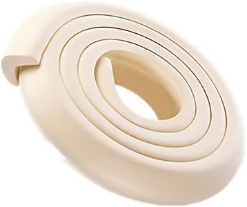 13ft Edge Protector for Baby Corner Guard Edge &amp; Corner Guards Premium High Density Baby Proof Table Protector Edge Safety Bumpers (Beige)