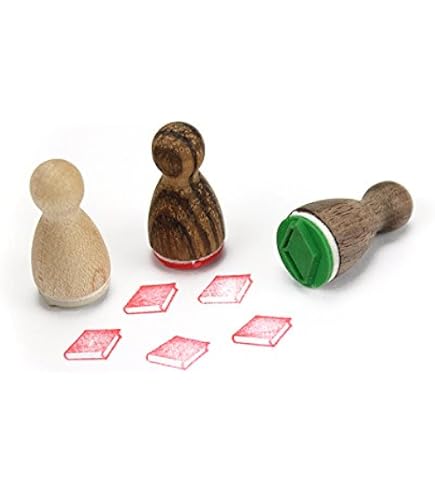 Stemplino Midistempel Motiv Herta Huhn – 18mm Durchmesser, Holzstempel Für Kinder & Bastler