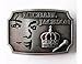 Produktbild western new Buckle belt cowboy gurtelschnallen Michael Jackson King of Pop Krone rot