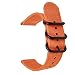 Produktbild Ersatzarmband Sicherheitsgurt Stil Nylon Schnellspanner Mehrere Farben, Ersatz Uhrenarmband für Uhren und Smartwatches hrenarmbänder für Apple Watch Serie (Orange)