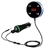 Produktbild FM-Transmitter, yustar Bluetooth 3.0-Freisprecheinrichtung Auto Audio Empfänger mit Dual 2.1 A USB Auto Ladegerät - Unterstützt 3,5 mm Stereo Klinkenstecker und USB - Unterstützt IOS Siri (blau)