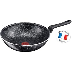 Tefal - B3701902 - Origins Poêle Wok 28 cm Noir Moucheté Tous Feux Dont Induction
