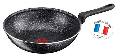 Tefal - B3701902 - Origins Poêle Wok 28 cm Noir Moucheté Tous Feux Dont Induction