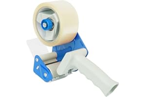 M7 Packaging Box Sealing Tape Dispenser Gun, Blue, Manual Handheld Packing Tool, Heavy Duty