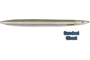 Savage Gear line thru Sandeel, sea trout bait, sea trout tackle, Sandeel Ghost, 15cm - 27g