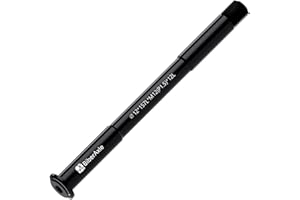 BIBERAXLE Axes enfichables de 12 mm pour fourches de vélo et cadre de vélo arrière, VTT et vélos de route axe adaptateur de moyeu en alliage d'aluminium, pas de filetage : 1,5 mm, longueur : 117 mm à 181 mm, 17