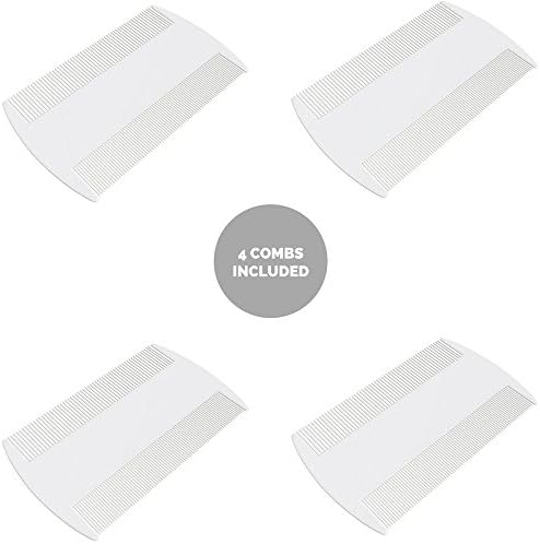 Lice Comb Nit Comb Head Treatment Suitable for Kids and Pets - 4 Pack