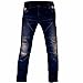Produktbild Juicy Trendz Herren Motorradrüstung Biker Motorrad Denim Hose Jeans S017 Blau W34 L32