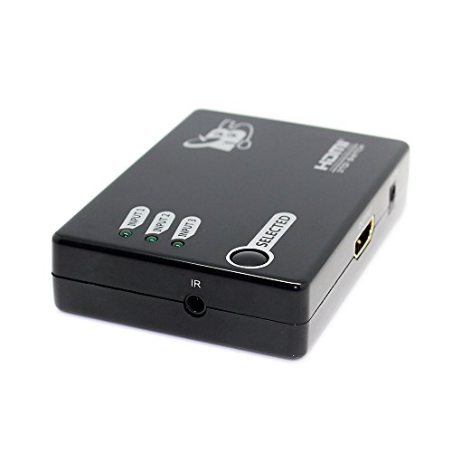TBS®2211 3×1 3 Ports HDMI Switch / Umschalter (3 Eingänge 1 Ausgang) + IR Funk-Fernbedienung für HD-DVD-Player, Internet-Box, PS3, STB, Laptop, PC, DV, Xbox 360, HDTV, TV usw. – Full HD 1080p - 6