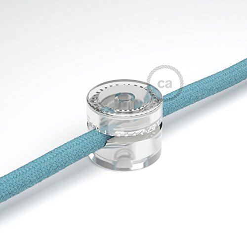 Preisvergleich Produktbild Wand- und Deckenpins rund transparent für Textilkabel - 10