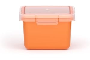 Valira Porta alimentos - Contenedor hermético de 0,4 L hecho en España, color naranja