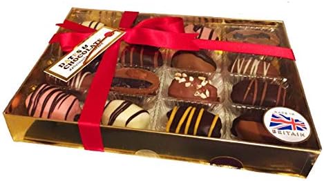 Dates & Chocolate Gift Box containing 16 Premium Assorted chocdates