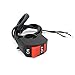 Produktbild PsmGoods® Motorrad Dual Double Flash Warnleuchte Lenker Schalter Ein / Aus Blinkerlampe für Motorräder Elektrombiles ATVs Motorroller Schneemobile
