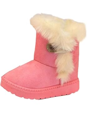 IMJONO Babyschuhe Mädchen Jungen Neugeborene Schuhe Weiche Krabbel weiche Sohle Winter warme Schuhe Rutschfest...