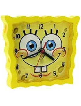 Spongebob Schwammkopf - SBCLK01 - gelbe Wanduhr für Kinder / Kinderuhr