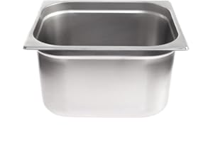 Allpax GN Behälter 2/3 Edelstahl - Höhe 200 mm - lebensmittelechter & hitzebeständiger Gastronormbehälter, zum Abtropfen oder als Gareinsatz im Chafing Dish