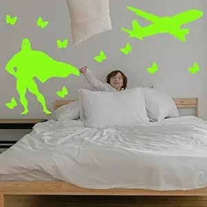 Ashamohar Glow in The Dark Stars Plan Batman Luminous Ceiling Stars Wall Stickers Glow in The Dark Sticker Star Stickers Glow Stars for Ceiling Nursery Wall Decal for Girls Kids Room Decor Wall Decor