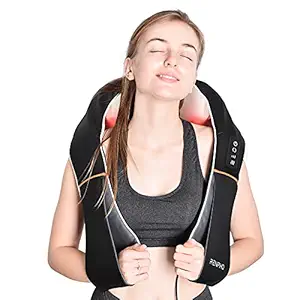 RENPHO Shiatsu Neck and Shoulder Back Massager with Heat, Electric Deep Tissue 3D Kneading Massage Pillow for Relief on Waist, Leg, Calf, Foot, Arm, Belly, Full Body, Muscles