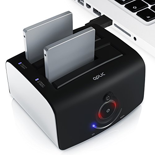 CSL – USB 3.0 Offline Klon Dockingstation | 2,5” + 3,5” / SATA-I, II, III (1,5/3/6 Gb/s) | max. 6TB | integrierte LED-Fortschrittsanzeige | schwarz (matt) - 3