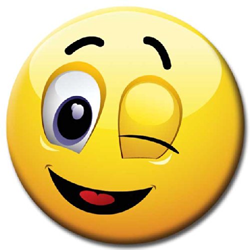 Smileys – Kühlschrankmagnete – Gute Laune Magnete 6er-Set Ø 5 cm – Emoticons Magnete Emojis für Magnettafel Whiteboard Memotafel - 9