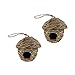 Produktbild FLAMEER 2Pack Handgewebter Stroh Kanarienvogel Budgie Nest Birdhouse Hatching Zucht Grashöhle
