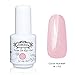 Perfect Summer Brand 2PCS Gel Nail Polish French Nails Manicure Kits Soak Off UV LED Colour ( Pure White + Glitter Clear Pink ) 8ml