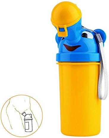 Portable Baby Boys Girls Potty Urinal Toddler Emergency Toilet for Camping Car Travel and Kid Potty Pee Training (Yellow)