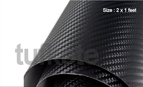 Tufkote Vinyl Film Decal 3D carbon Fiber Twill-Weave Matte Design, Size 24 X 12 Inches (Black) RS.132 (34.00% Off) - Amazon