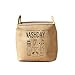 Produktbild Mslora Faltbarer Aufbewahrungskorb, verdickt, dekorative Aufbewahrungsbox für Zuhause, Büro, Schrank, Organizer, Spielzeug, Haustiere, Leinen, 34 x 34 x 22 cm, Jute