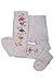 Weri Spezials Baby and Children Tights, Ornaments of Flowers , Silver