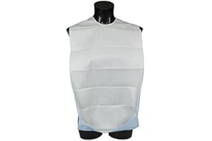 SANTEX Baberos desechable (36x64 cm.) de comedor para adulto y Niños con bolsillo caja 500 unidades