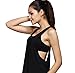Produktbild Damen Weste Sommer Classics Sport Yoga Trägershirt Locker Gym Weste Training Lauf Schnelltrocknend Trägertop Dehnbar Atmungsaktiv Ladies Loose Beiläufiger Tank Top Multicolor Von BakeLIN (S~XXL) (Schwarz, L)