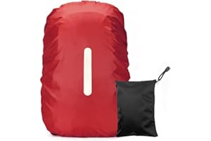 LICQIC Housse de Pluie pour Sac à Dos avec Bandes Réfléchissantes, Housse de Pluie imperméable pour Sac à Dos, avec Sac de Rangement, pour LaRandonnée, Camping, Tourisme, Cyclisme