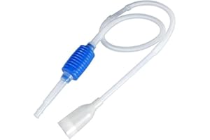 BinPhorm Aspirateur Aquarium,1,7M Nettoyeur Aquarium Gravier et Eau Kit Pompe Aspirateur à Siphon Manuel de Nettoyage pour Changer l'eau et Nettoyer Le Sable