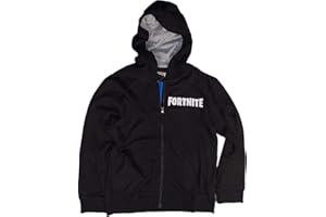 Epic Games FORTNITE - Sudadera con capucha para niño (talla 140, 152, 164, 176-10, 12, 14, 16 años), color negro