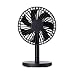Produktbild SuperSU Tischventilator Ventilator mit Standfuß 3 Geschwindigkeitsstufen Ein/Aus-Schalter Tisch Ventilator Leises Betriebsgeräusch Ca. 25° neigbar (einstellbarer Winkel) | Hoher (Schwarz)