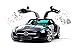 Price comparison product image SilverLit 1:16 Scale Mercedes-Benz SLS AMG I-Connect Bluetooth Supercar with Sound System (Black)