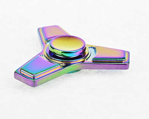 Fidget Spinner, Tri Finger Spinner Toy EDC Focus Fidget Toy High Speed Stainless Steel Bearing Hand Spinner for Killing Time, ADD ADHD Stress Reducer Relieves Anxiety (Rainbow) Fidget Spinner, Tri Finger Spinner Toy EDC Focus Fidget Toy High Speed Stainless Steel Bearing Hand Spinner for Killing Time, ADD ADHD Stress Reducer Relieves Anxiety (Rainbow)
