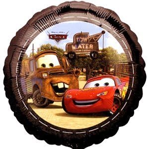 Cars Lightning McQueen &amp; Tow Mater balloon delivered inflated in a box with Free Delivery