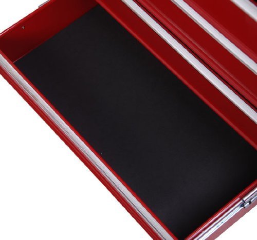 Homcom® Fahrbarer Werkstattwagen Werkzeugwagen Rollwagen Werkzeugkasten mit 5 Schubladen rot - 5