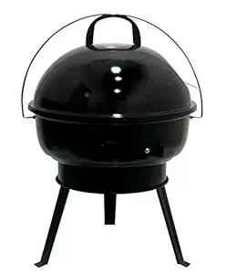 Fabrilla Round Charcoal Barbeque Grill Set with Legs (Black)