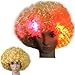 Price comparison product image IMJONO Wig,party summer Mother's Day Easter April Fool's Day 2019 Best Gift for Mom Party Disco LED Flash Clown Hair Football Fan-Adult Afro Masquerade Hair Wig
