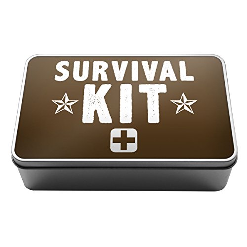 Preisvergleich Produktbild Braun Survival Kit Metall Aufbewahrungsdose Box mit Teebaumöl
