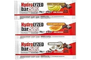 PRONUTRITION HYDROLYZED BAR 50% [BARRETTA DA 55 G] - barrette proteiche zero zuccheri (GUSTI MISTI, BOX DA 24 BARRETTE)