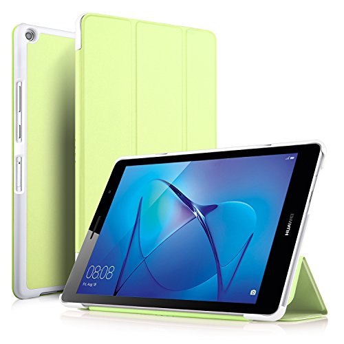 ELTD Huawei MediaPad T3 8 Hülle Case - Ultra Schlank Smart Cover Tasche Schutzhülle Case Für Huawei MediaPad T3 8 mit Standfunktion, Grün