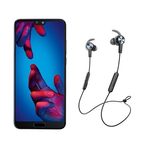 HUAWEI P20 Smartphone BUNDLE (14,7 cm (5,8 Zoll), 128GB interner Speicher, 4GB RAM, 20 MP Plus 12 MP Leica Dual Kamera, Android 8.1, EMUI 8.1) Blau + gratis Huawei AM61 Headset [Exklusiv bei Amazon] - Deutsche Version