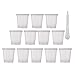 Baoblae 12pcs 30ml Plastic Measuring Cup with the Cap Drawing Tool 3.8x4cm RS.520.00