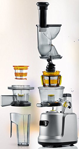 Cookmania! – Slow Juicer BPA frei mit leistungsstarkem Induktionsmotor für frische Säfte, Smoothies, Suppen, Mousses, Babynahrung, Sorbets und Eiscreme - 2