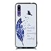 Produktbild Everainy Kompatibel für Huawei P20 Pro Hülle Silikon Bumper Gummi Neu Cover Hüllen für Huawei P20 Pro Handyhülle Stoßfest TPU Stoßstange Schwarz Schutzhülle (Feder)