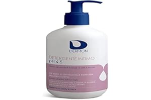 ALFASIGMA DERMON Detergente Intimo Ph 4.5, 500 ml, Detergente Intimo Delicato, Azione Rigenerante e Rinfrescante